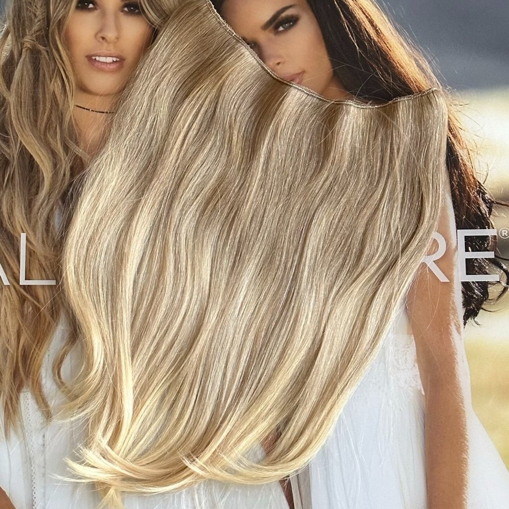 HaloCouture New 16" Original Halo Remy Human Hair Extension B60 Balayage Blonde